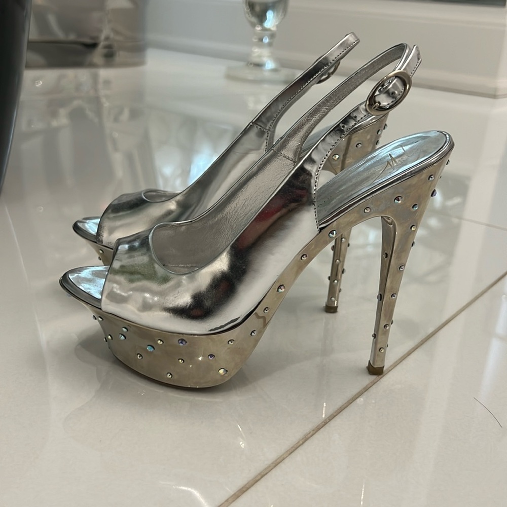 Giuseppe Zanotti Design silver high heels